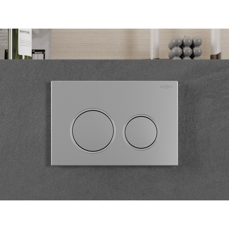 Mexen Fenix 07 XS nuleidimo mygtukas, chromuotas matinis - 600702