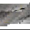 Mexen Mist-H L Duo stumdomos durys dušo kabina 85 x 85 cm, skaidrus, šlifuotas auksas - 8A5L-085L-085P-55-00