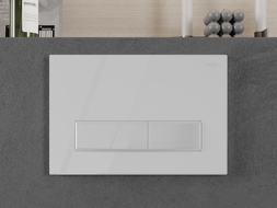 Mexen Fenix 09 nuleidimo mygtukas, blizgus baltas - 600900