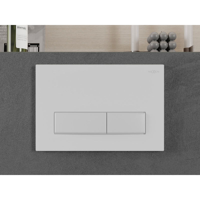 Mexen Fenix 09 nuleidimo mygtukas, baltas matinis - 600920