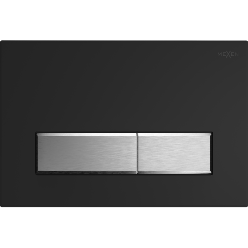 Mexen Fenix 09 nuspaudimo mygtukas, juodas/chromuotas matinis - 600997