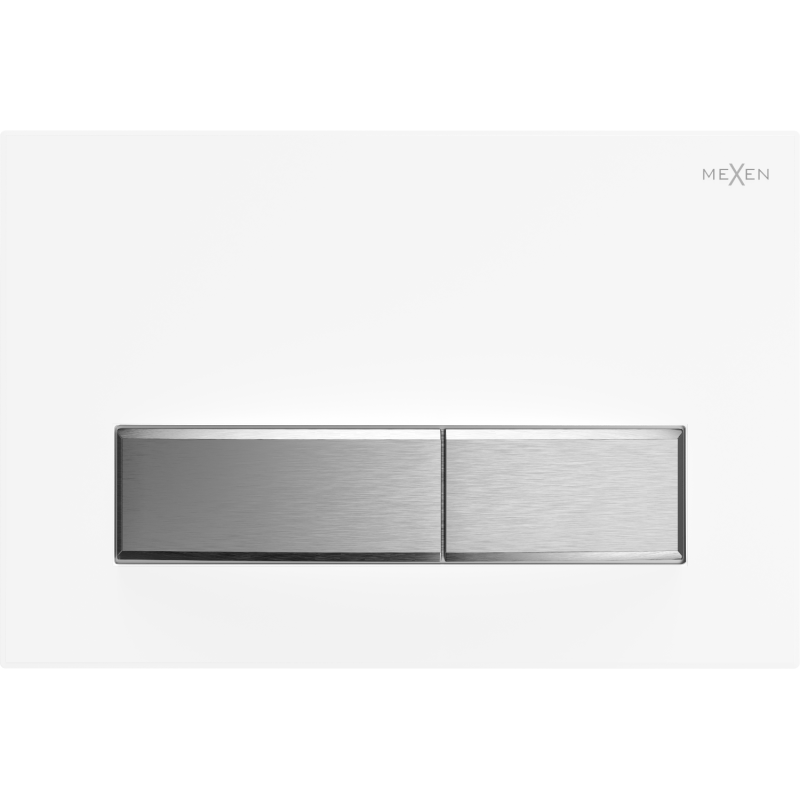 Mexen Fenix 09 nuleidimo mygtukas, baltas/matinis chromas - 600929