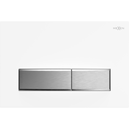 Mexen Fenix 09 nuleidimo mygtukas, baltas/matinis chromas - 600929