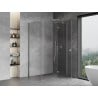 Mexen Mist H T dešinės atidaromos dušo kabina 115 x 85 cm, skaidrus, chromas - 8A5T-115-085-01-00-P