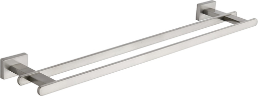 Mexen Arno dvigubas rankšluosčių laikiklis, šlifuotas nikelis - 7020725-97