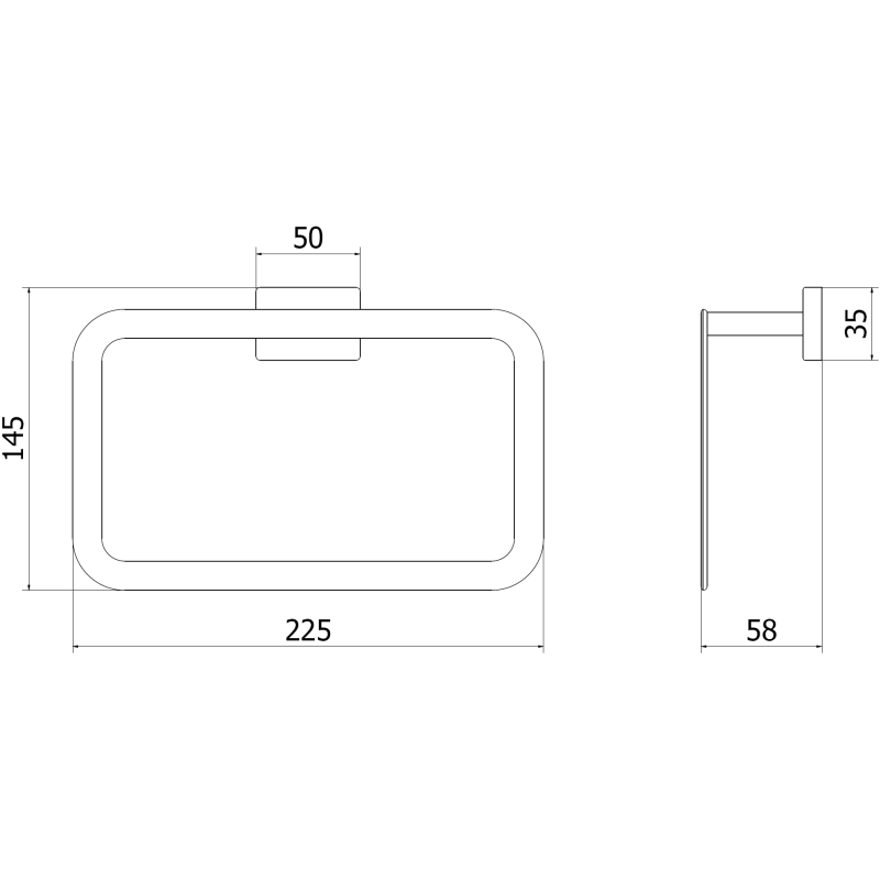 Mexen Arno rankšluosčio laikiklis, auksinis šlifuotas - 7020732-55