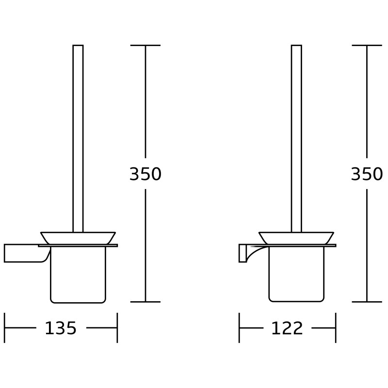 Mexen Rino tualeto šepetys, chromas - 7027050-00