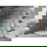 Mexen Mist H T kairysis atidaromas dušo kabinas 115 x 120 cm, permatomas, chromuotas - 8A5T-115-120-01-00-L