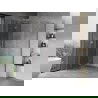 Mexen Mist H T kairysis atidaromas dušo kabinas 115 x 120 cm, permatomas, chromuotas - 8A5T-115-120-01-00-L