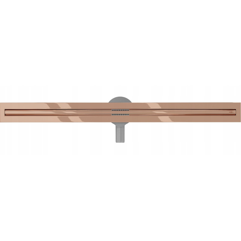 Mexen Flat 360° Slim sukamojo linijinio nutekėjimo ilgis 70 cm, rožinis auksas - 1641070