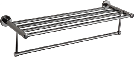 Mexen Remo rankšluosčių lentyna, juodas chromas - 7050720-73