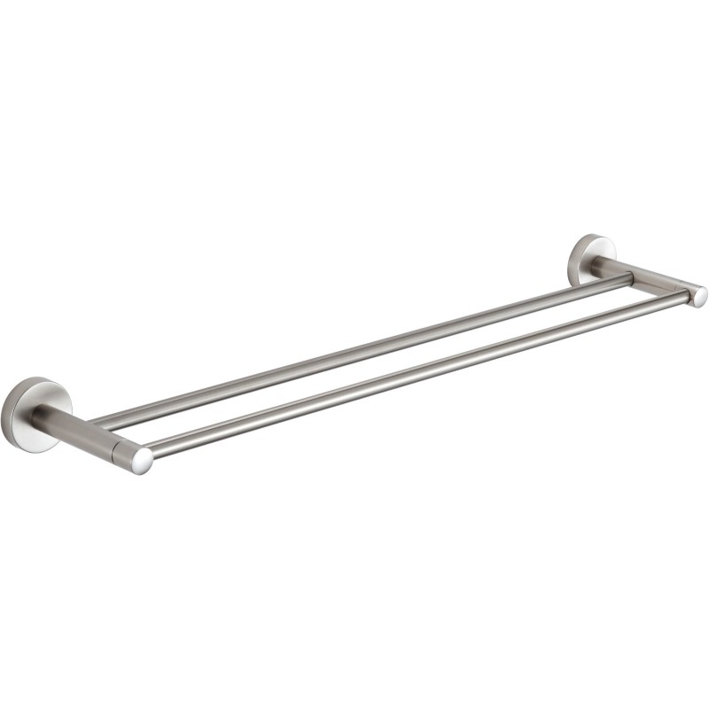 Mexen Remo dvigubas rankšluosčių laikiklis, šlifuotas nikelis - 7050725-97