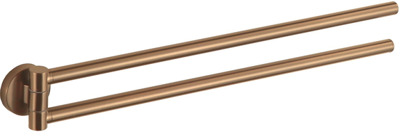 Mexen Remo dvivietis pasukamas rankšluosčių laikiklis, šlifuotas varis - 70507255-55 - 70507255-65