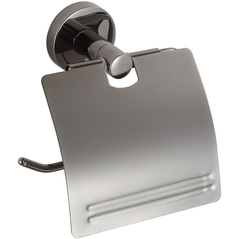 Mexen Remo tualetinio popieriaus laikiklis, juodas chromas - 7050733-73