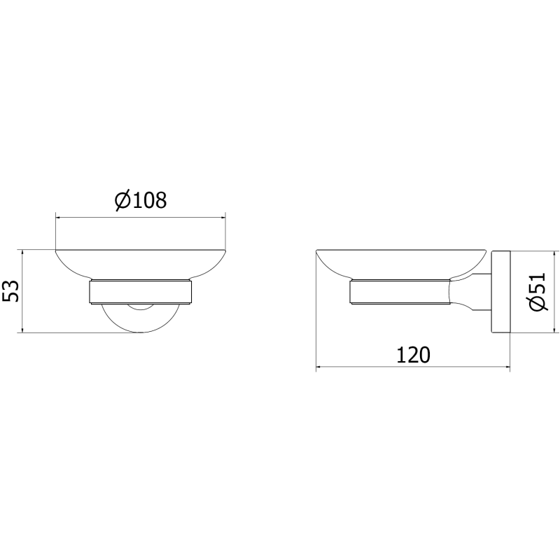 Mexen Remo muilo laikiklis, juodas - 7050739-70
