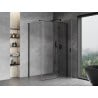 Mexen Mist H T dešinė atveriama dušo kabina 70 x 90 cm, skaidri, juoda - 8A5T-070-090-70-00-P