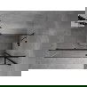 Mexen Mist H T dešinysis atsilenkiantis dušo kabina 95 x 100 cm, skaidri, juoda - 8A5T-095-100-70-00-P