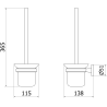 Mexen Remo tualetinis šepetys, auksinis - 7050750-50