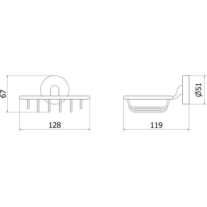 Mexen Remo lentynėlė, baltas - 7050751-20