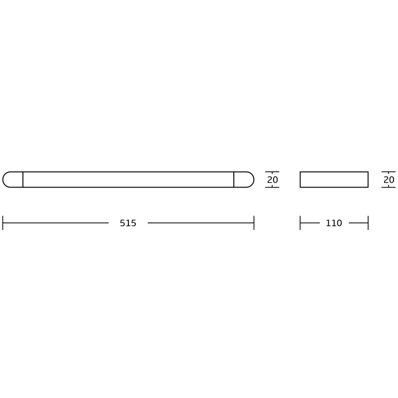 Mexen Adox kabantis stiklinis lentynėlis, chromas - 7018237-00
