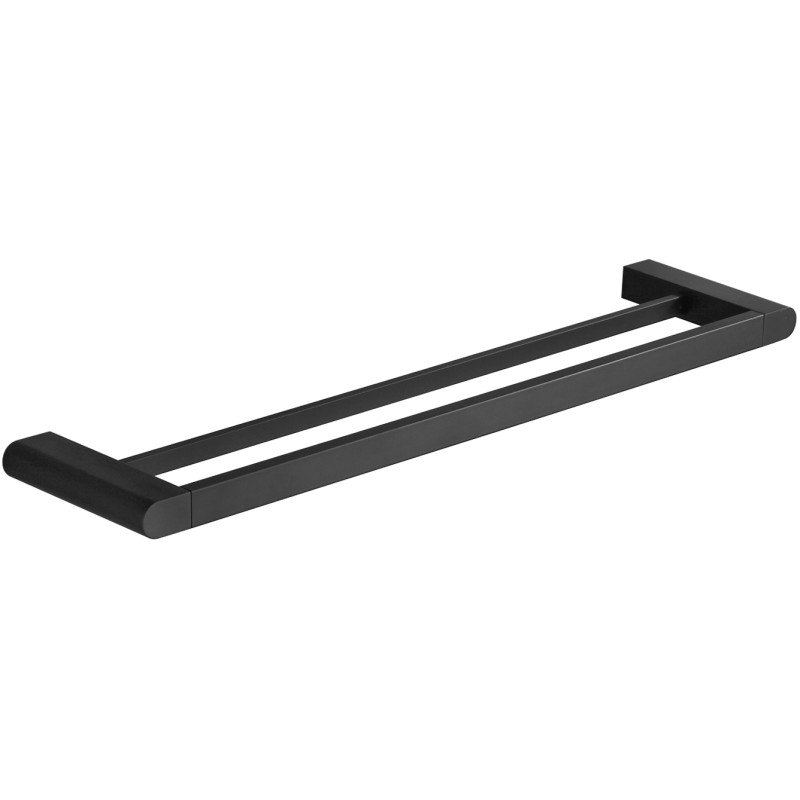 Mexen Adox dvigubas rankšluosčių laikiklis, juodas - 7018225-70