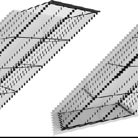 Mexen Rox-3S dešinys 125 x 120 cm, juodas rėmelis, juoda - 8C2-125-120-70-77-3S-P