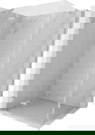 Mexen Lunar atveriama kairinė dušo kabina 70 x 90 cm, permatoma, šlifuotas nikelis - 834-070-090-97-00-L