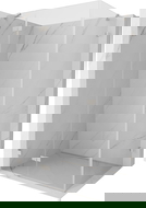 Mexen Lunar vairuojama kairėn dušo kabina 75 x 90 cm, skaidri, šlifuotas nikelis - 834-075-090-97-00-L