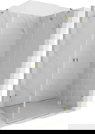 Mexen Lunar dušo kabina, dešinė pusė, 70 x 90 cm, skaidri, auksinė - 834-070-090-50-00-P