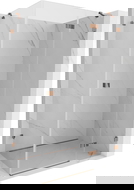 Mexen Lunar dešinės pusės dušo kabina 70 x 90 cm, permatoma, rausvas auksas - 834-070-090-60-00-P