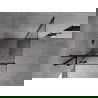 Mexen Mist H T dušo kabina atveriama kairė 100 x 100 cm, skaidri, juoda - 8A5T-100-100-70-00-L