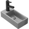 Mexen Inez stalviršio viršutinė kriauklė dešinė 40 x 20 cm, šviesiai pilka matinė - 21484061R