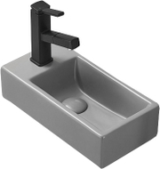 Mexen Inez stalviršio viršutinė kriauklė dešinė 40 x 20 cm, šviesiai pilka matinė - 21484061R