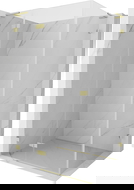 Mexen Lunar L atveriamas kairinis dušo kabina 70 x 90 cm, skaidri, auksinė matinė - 834L-070-090-55-00-L