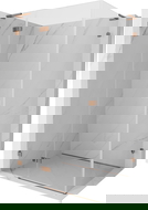 Mexen Lunar L kairi pailgioji kairioji 70 x 80 cm, permatomi, rausvas auksas - 834L-070-080-60-00-L