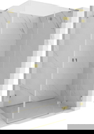 Mexen Lunar L dešinioji atveriama dušo kabina 85 x 90 cm, permatoma, auksinė - 834L-085-090-50-00-P