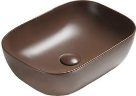 Mexen Rita praustuvės ant stalviršio 45 x 32 cm, matinė ruda - 21084568