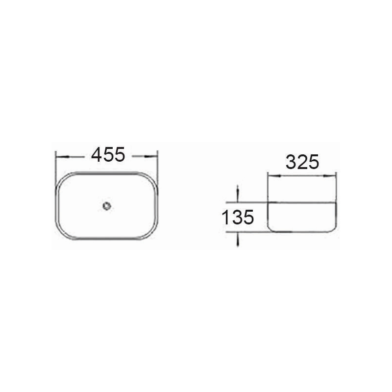 Mexen Rita praustuvo montavimo virš ant stalviršio 45 x 32 cm, pilka-mėlyna matinė - 21084569
