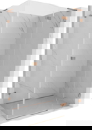 Mexen Lunar L dešinės pusės varstoma dušo kabina 80 x 90 cm, skaidri, valcuotoji varis - 834L-080-090-65-00-P