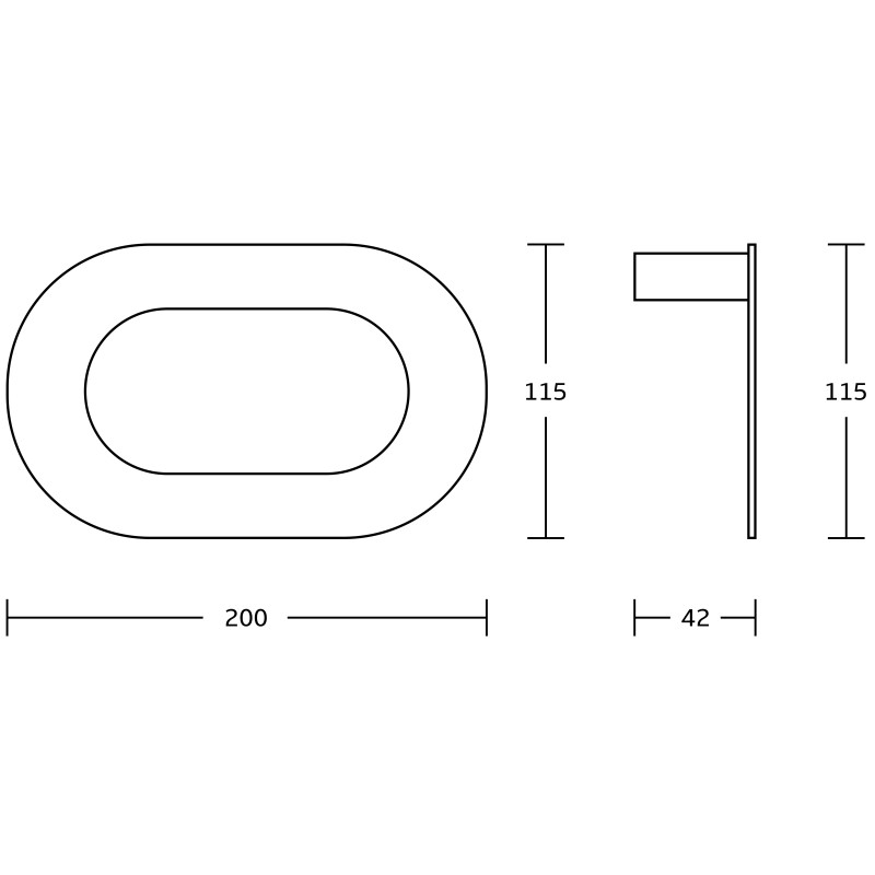 Mexen Adox rankšluosčių laikiklis, juodas - 7018232-70