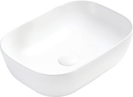 Mexen Rita 45 x 32 cm stalviršinio tipo praustuvas, matinė balta - 21084501