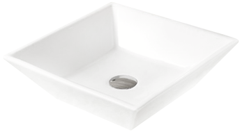 Mexen Pola antstalinis praustuvas 41 x 41 cm, baltas - 22224100
