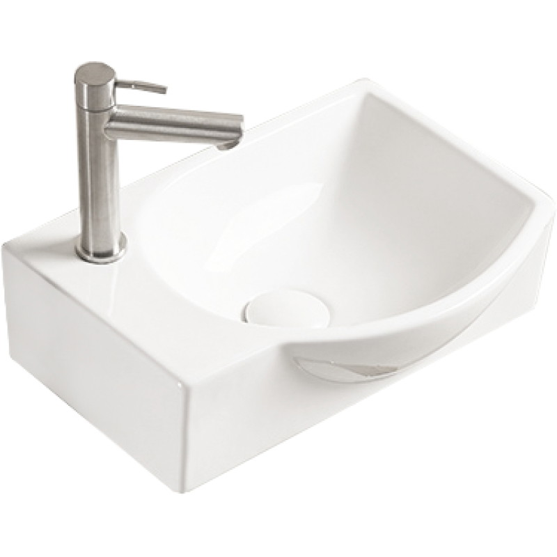 Mexen Mista stalviršio dešinysis 40 x 28 cm kriauklė, balta - 22174000R