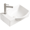 Mexen Mista dešinysis stalviršio praustuvas 40 x 28 cm, balta - 22174000R