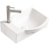 Mexen Mista stalviršio dešinė kriauklė 40 x 28 cm, balta - 22174000R