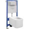 Mexen potinkinis WC komplektas Fenix Slim su WC dubeniu Elis, blizgiai baltas - 6103391XX00