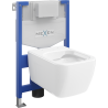 Mexen potinkinis WC komplektas stelažas Fenix XS-F su WC dubeniu Margo, balta blizgi - 6803342XX00