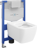 Mexen įleidžiamas WC komplektas Fenix XS-F su WC Margo puodu, blizgantis baltas - 6803342XX00