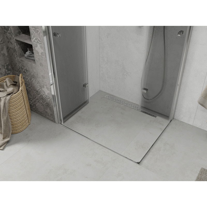 Mexen Lima Duo sulankiojama dušo kabina 80 x 70 cm, permatoma, chromas - 856-080-070-02-00
