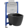 Mexen potinkinis WC rėmas Fenix XS-U su Carmen WC dubeniu, juodas matinis - 6853388XX85